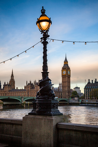 Dolphin Lamp Posts On The Queens Walk Promenade On The Southern Bank Of The  River Thames In London England Stock Photo - Download Image Now - iStock