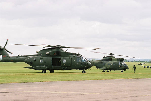 istock RAF helicopters at duxford uk 92443827