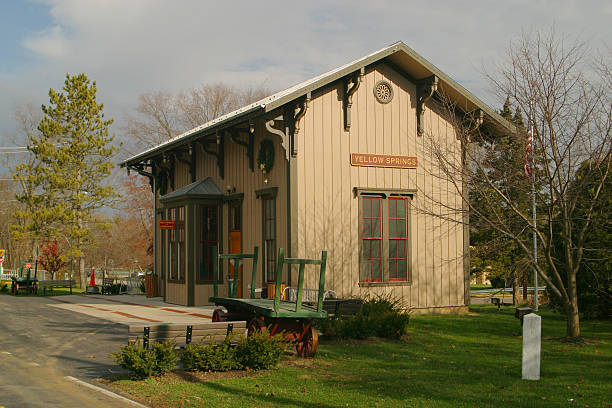 istock Historic Railroad Station, Yellow Springs, Ohio 92444192