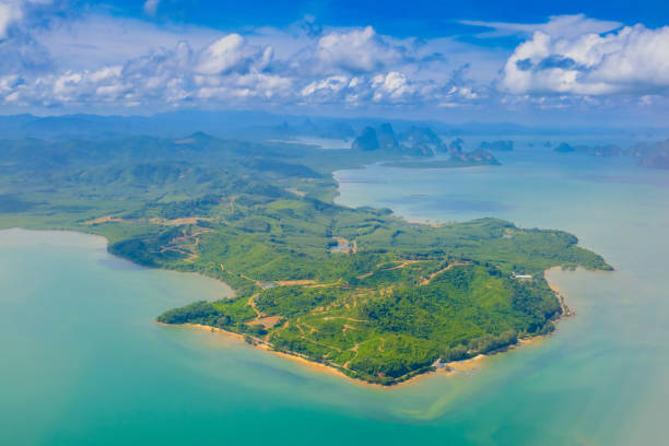 istock Phuket Island Beauty islands, view from the plane 924443400
