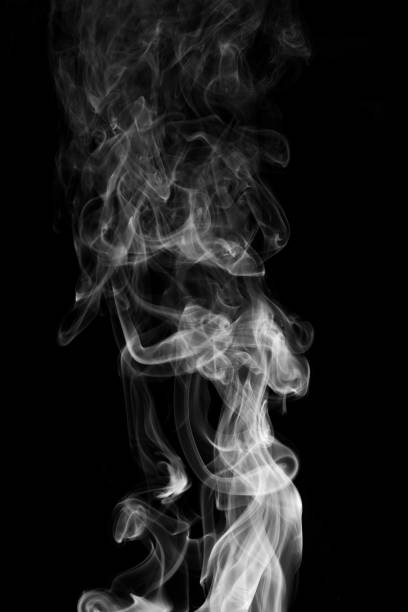istock abstract background smoke curves and wave on black background 924447782