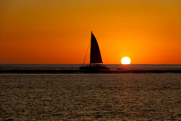 istock sunset sailing on mauritius island, indian ocean, africa 924451106