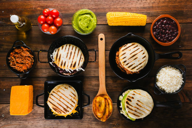 istock Different types of arepas, the typical Venezuelan food 924453842