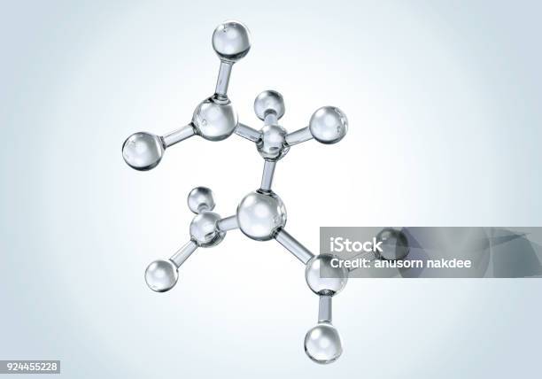 Molecule Structure For Science Or Medical Stock Photo - Download Image Now - Molecule, Collagen, Molecular Structure
