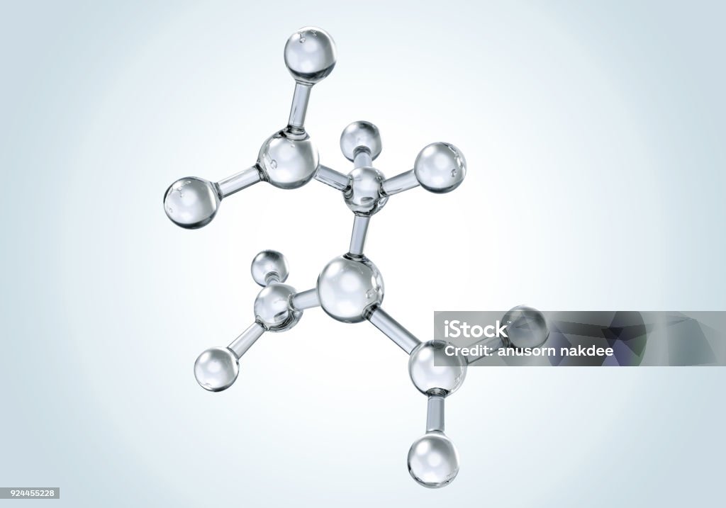 estrutura da molécula para ciência ou medicina - Foto de stock de Molécula royalty-free