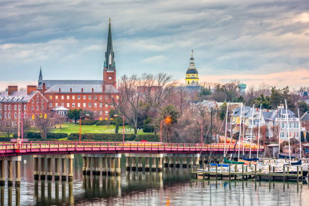 istock Annapolis, Maryland, USA Downtown 924455590