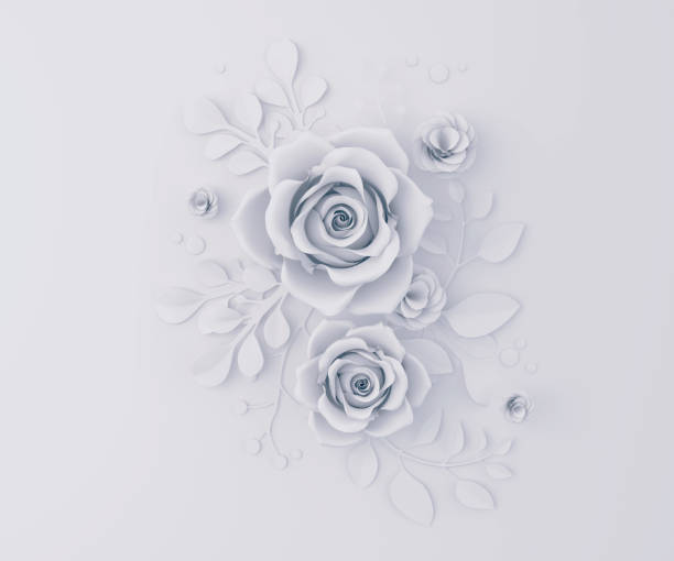 istock Paper flower craft abstract background 924455678