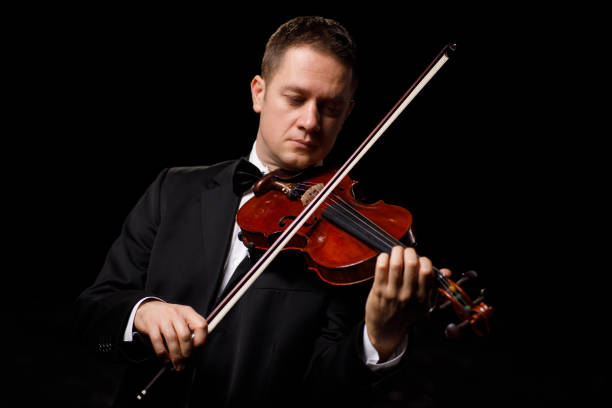 istock Elegant musician playing  violin 924460548