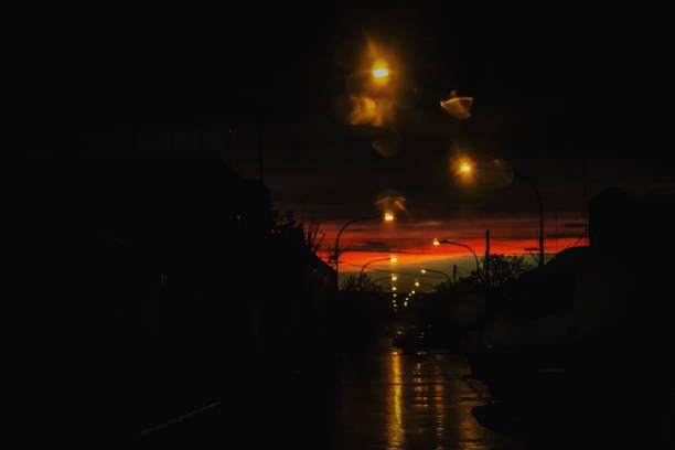 istock dusk in the village after the rain 924460758