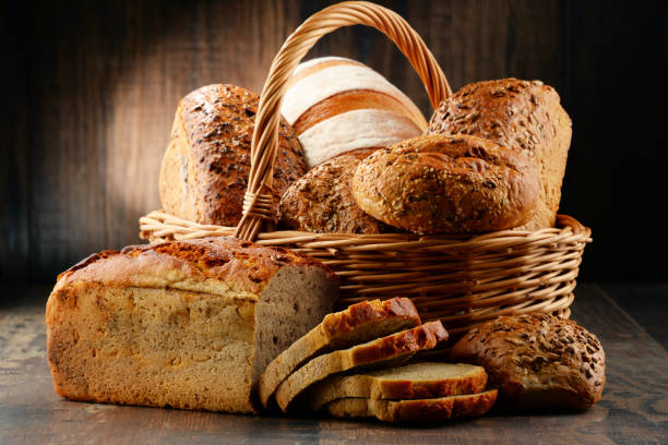 istock Composition with variety of baking products on wooden table 924464438