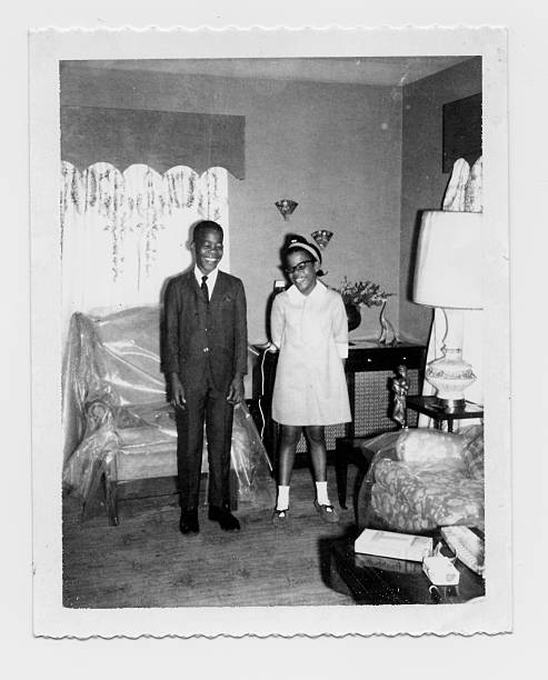vintage children - afrikaanse etniciteit fotos stockfoto's en -beelden