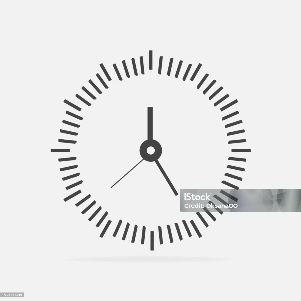 Clock In Vector Vector Image Of A Clock Vector Illustration Clock Stock Illustration ...