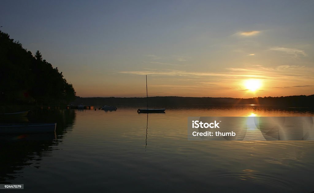 bay barcos ao pôr do sol#2 - Foto de stock de Ajardinado royalty-free