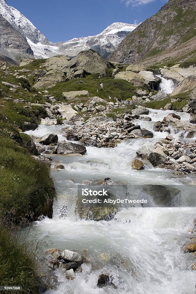 Fließende torrent - Lizenzfrei Alpen Stock-Foto