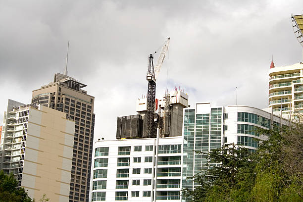 Construction in the city stock photo