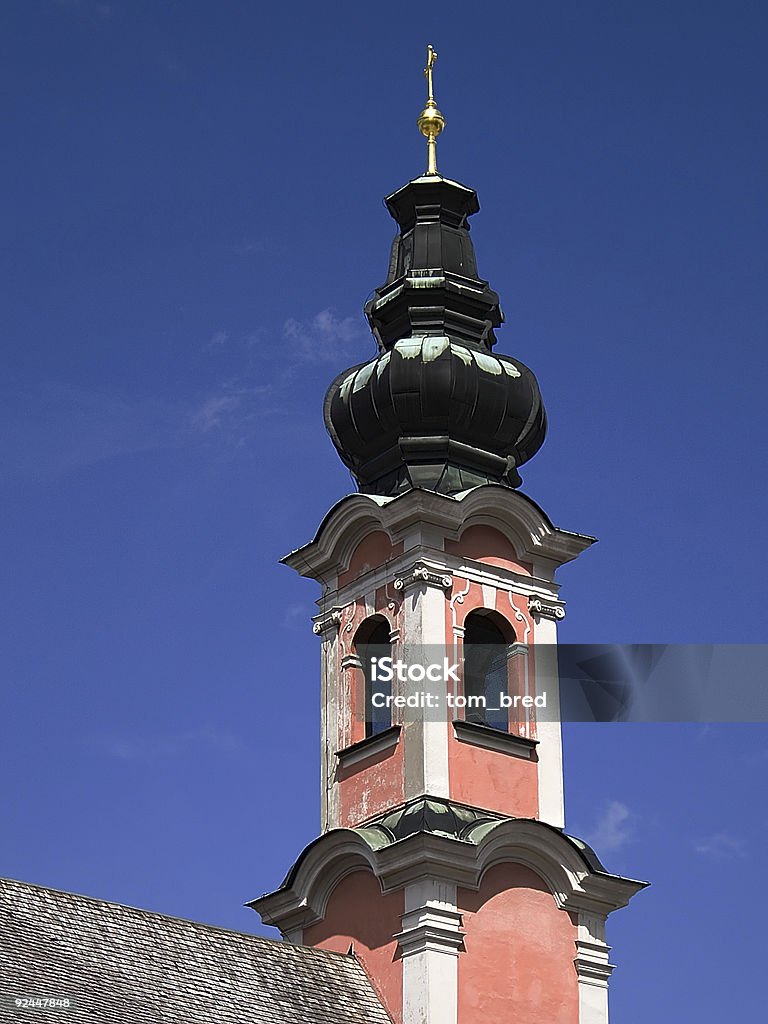 Igreja barroca, em Salzburgo, Áustria - Foto de stock de Arcaico royalty-free