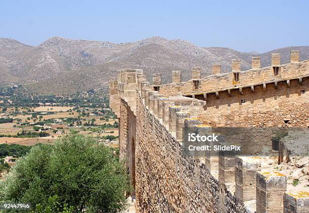 Fortezza Parete Panoramica - Fotografie stock e altre immagini di Albero - Albero, Ambientazione esterna, Argilla