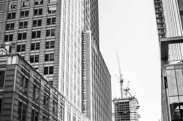 istock Crane and skyscrapers in Montreal 924479540