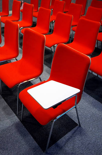 The seats in the conference room