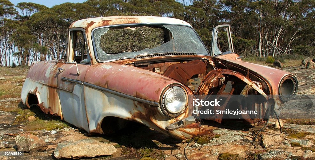 Avería de coche - Foto de stock de Abandonado libre de derechos