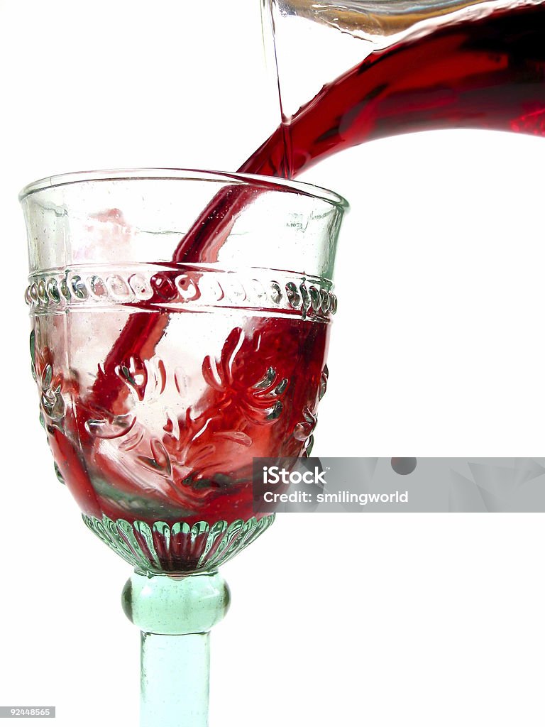 Vinho Tinto: -) (Cortar - Royalty-free Abuso de Álcool Foto de stock