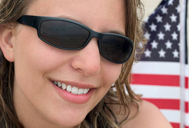 istock Woman and Flag 92448883