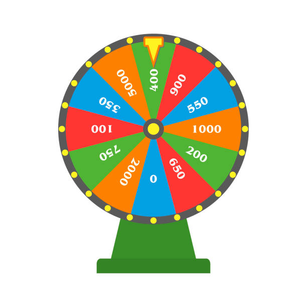 illustrations, cliparts, dessins animés et icônes de roue de la fortune colorés - wheel incentive winning award