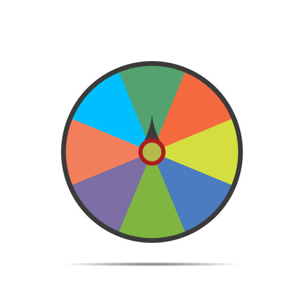 Colorful Fortune Wheel Stock Illustration - Download Image Now - Spinning  Wheel, Roulette, Vector - iStock
