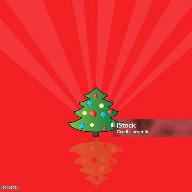 Un Noël Arbre Vecteurs libres de droits et plus d'images vectorielles de Arbre - Arbre, Boule de Noël, Cadeau