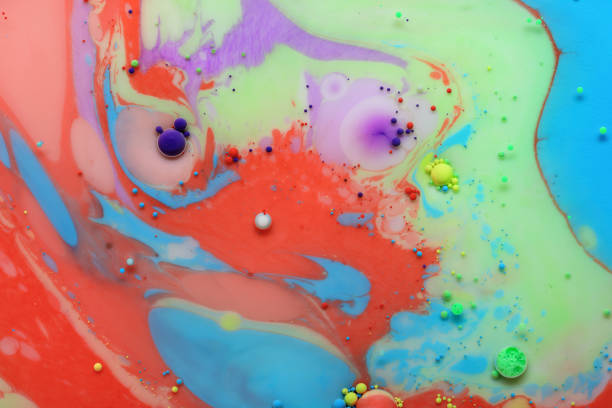 istock Abstract background from acrylic paints and oil 924490376