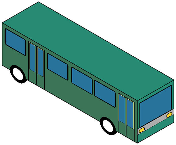Bекторная иллюстрация Автобус транспорт изометрические ВЕКТОР