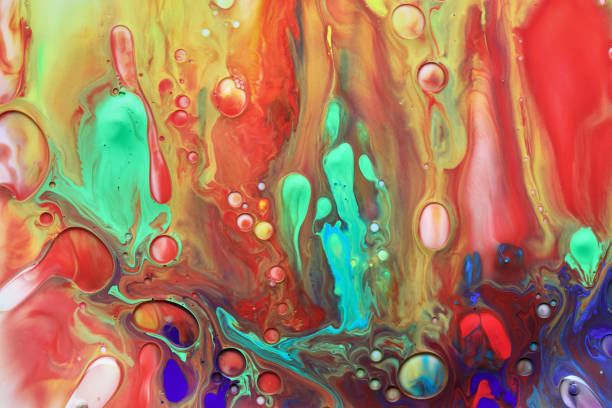 istock Abstract background from acrylic paints and oil 924490674