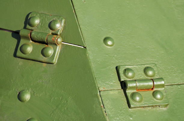 istock Armor plates on the first armored personnel carriers. 924491122