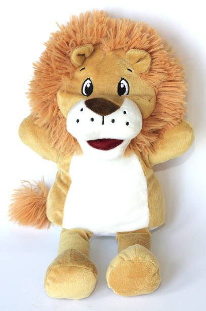 istock Child's soft toy plush lion puppet toy 924494854