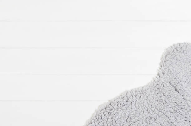 istock White wood planks texture and fur pattern background top view 924495848