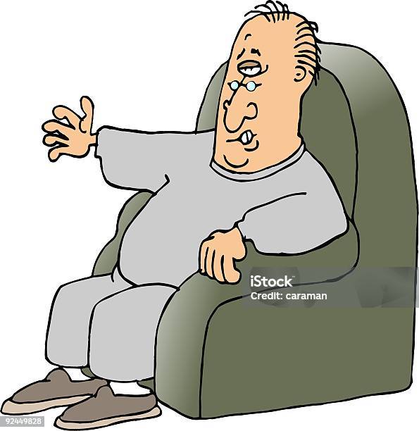 Vetores de Homem De Cadeira Entediado 2 e mais imagens de Adulto - Adulto, Cadeira, Divertimento