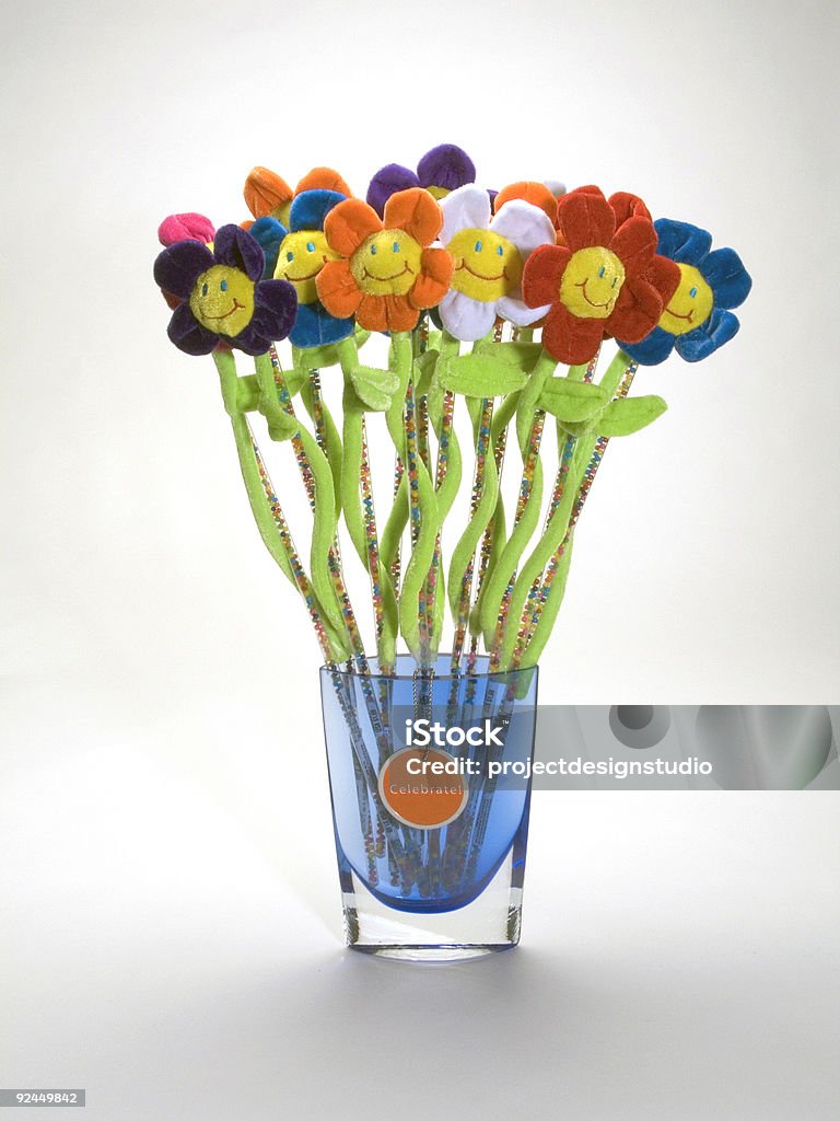 Smiley fleurs dans un Vase - Photo de Bonheur libre de droits