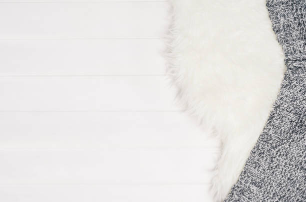 istock White wood planks texture and fur pattern background top view 924499184