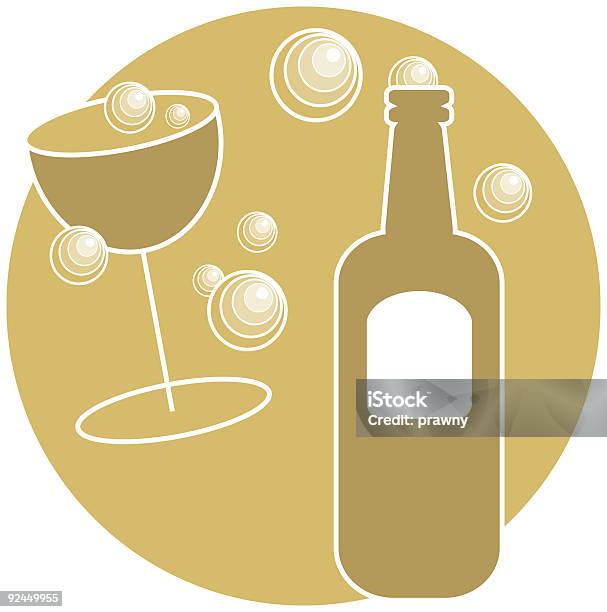 Cheers — стоковая векторная графика и другие изображения на тему Алкоголь - напиток - Алкоголь - напиток, Без людей, Бокал для шампанского