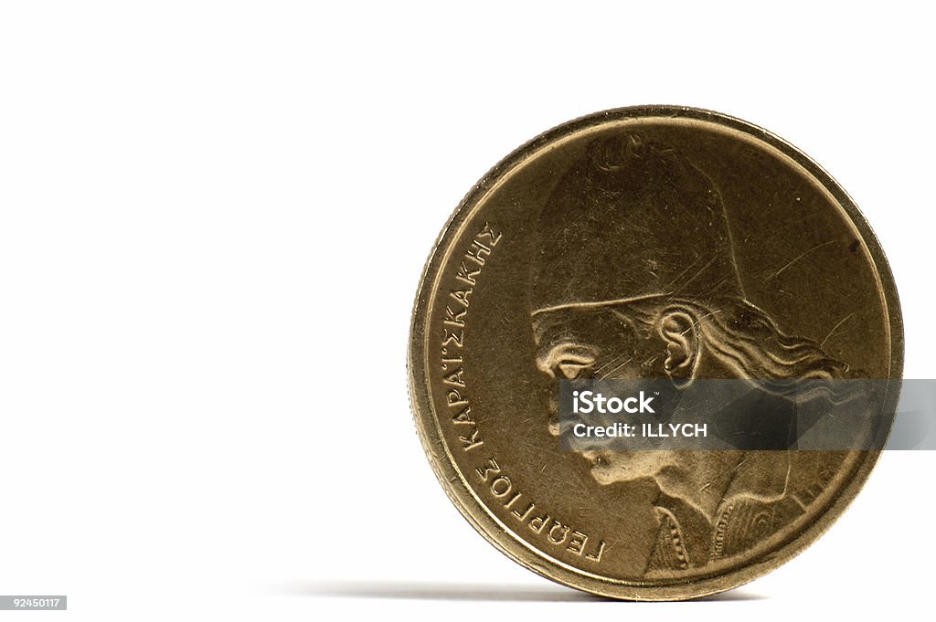 Moneda griega. - Foto de stock de Actividad comercial libre de derechos