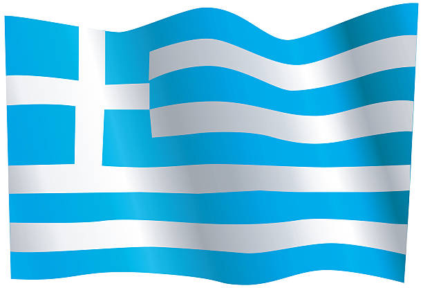 Flag of Greece (Vector) vector art illustration