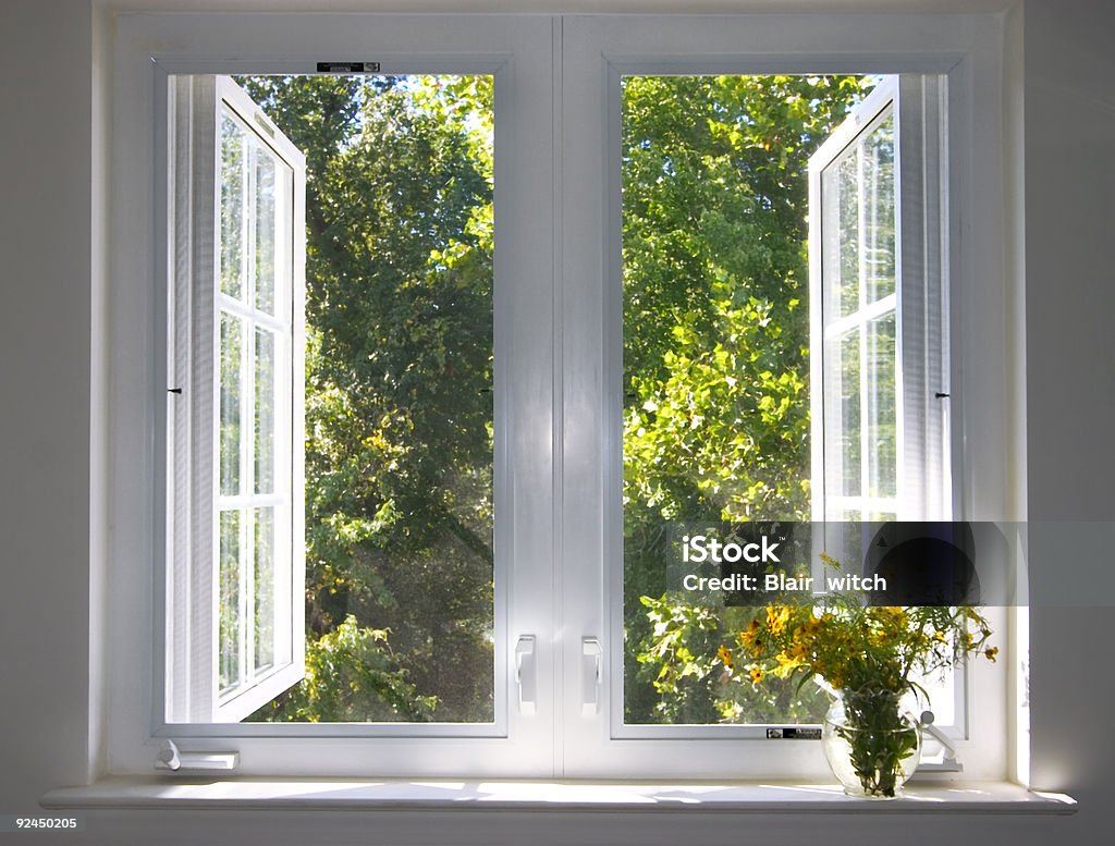sunsplashed window  Window Stock Photo