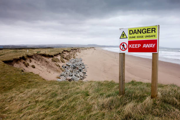istock Coastal Erosion at Montrose Beach, Angus, Scotland. 924504556