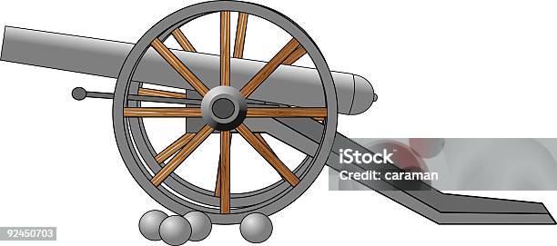 Civil War Era Cannon 군대에 대한 스톡 벡터 아트 및 기타 이미지 - 군대, 대포, 바퀴