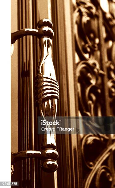 Doorhandle Stock Photo - Download Image Now - Blue, Business, Door