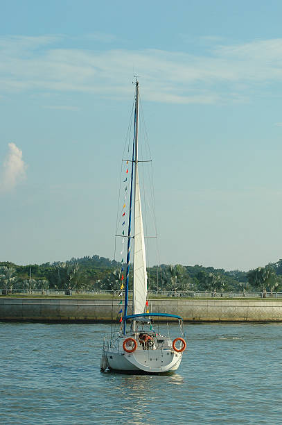 Sujetado Yacht - foto de stock