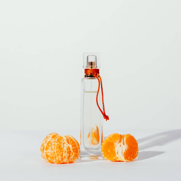 istock Cologne in a transparent bottle and tangerine 924521776
