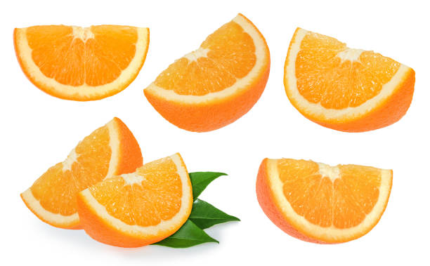 istock Orange fruits isolated on white 924524108
