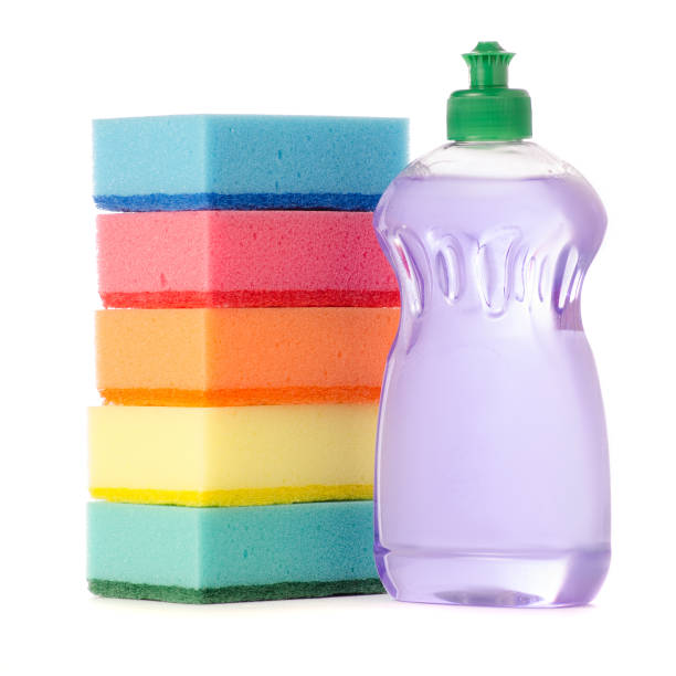 istock Detergent for utensils and sponges for washing dishes 924524362