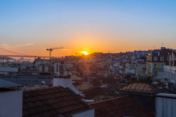 istock Sunset on Santa Catarina terrace in Lisbon. 924524814